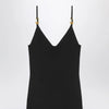 Versace Black knitted midi dress