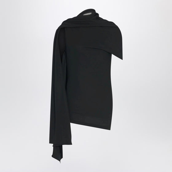 The Row Isadra top in black jersey