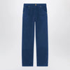 Versace Petrol blue cotton carpenter trousers