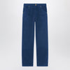 Versace Petrol blue cotton carpenter trousers