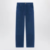 Versace Petrol blue cotton carpenter trousers