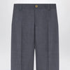 Versace Anthracite grey wool jogger trousers
