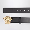 Versace Black belt with Medusa Head buckle