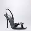 Versace Black sandals with Medusa bow