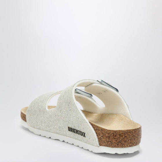 Birkenstock Slide Arizona Cosmic Sparkle White