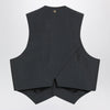 Versace Grey mohair wool vest