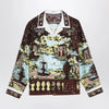 Versace Slim printed silk twill shirt