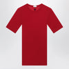 Versace Red wool T-shirt with embroidered logo