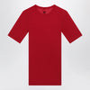Versace Red wool T-shirt with embroidered logo