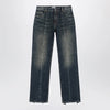 Versace Washed regular-fit cotton jeans in dark blue denim