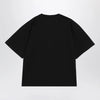 Versace Black cotton jersey T-shirt with Medusa embroidery