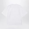 Versace White cotton jersey T-shirt with Medusa embroidery