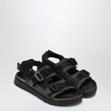  Birkenstock Black Shinjuku sandal in natural leather and tissue