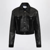 Versace Slim black leather blouson