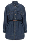 Versace Chambray Denim Dress
