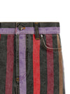 Versace Striped Denim Skirt