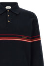 Versace Inlaid Striped Polo Shirt