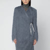 Dries Van Noten Dark grey jacket with fringes