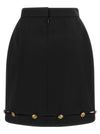 Versace Grain De Poudre Wool Skirt