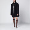 Dries Van Noten Black coat with embroidery detail