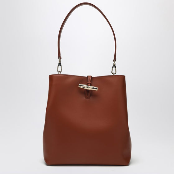 Longchamp M Le Roseau Hobo Bag in Bark colour