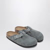 Birkenstock Slipper Boston Braided colour Basalt Gray