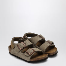  Birkenstock Milano taupe suede sandal