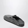 Birkenstock Boston suede clogs in charcoal