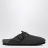 Birkenstock Boston suede clogs in charcoal