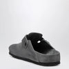 Birkenstock Boston suede clogs in charcoal