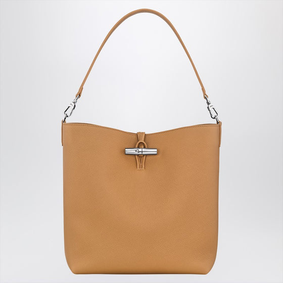 Longchamp M Le Roseau in Walnut colour Hobo Bag