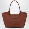 Longchamp L Épure leather shoulder bag brown