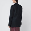 Dries Van Noten Navy blue double-breasted wool jacket