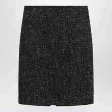  The Row Black wool bouclé skirt