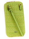 Pinko Raffia Smartphone Holder