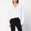 Dries Van Noten Wide white pinstriped shirt