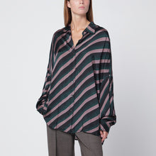  Dries Van Noten Flowing viscose striped shirt