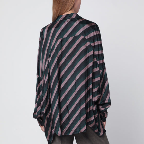 Dries Van Noten Flowing viscose striped shirt