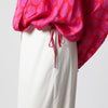 Dries Van Noten Crossed Shirt with Fuchsia Print