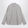 Dries Van Noten Grey shirt with sequin embroidery
