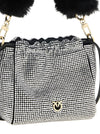 Pinko Rhinestone Bucket Bag