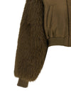 Pinko Bomber Jacket With Fur Inserts