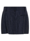 Pinko Soave Skirt With Rhinestones