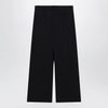 The Row Straight-leg low-rise wool gabardine pants in dark navy
