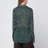 Dries Van Noten Green shirt with Irregular Polka Dot print