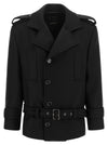 Pinko Double-breasted Belted Coat