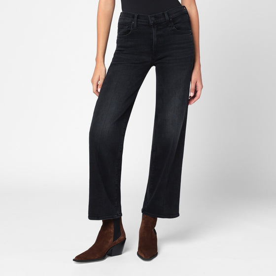 Mother Faded black The Rambler Zip Flood jeans