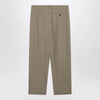 The Row Gianni tapered wool gabardine trousers in beige