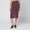 Dries Van Noten Pink polka dot skirt in silk blend