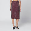 Dries Van Noten Pink polka dot skirt in silk blend